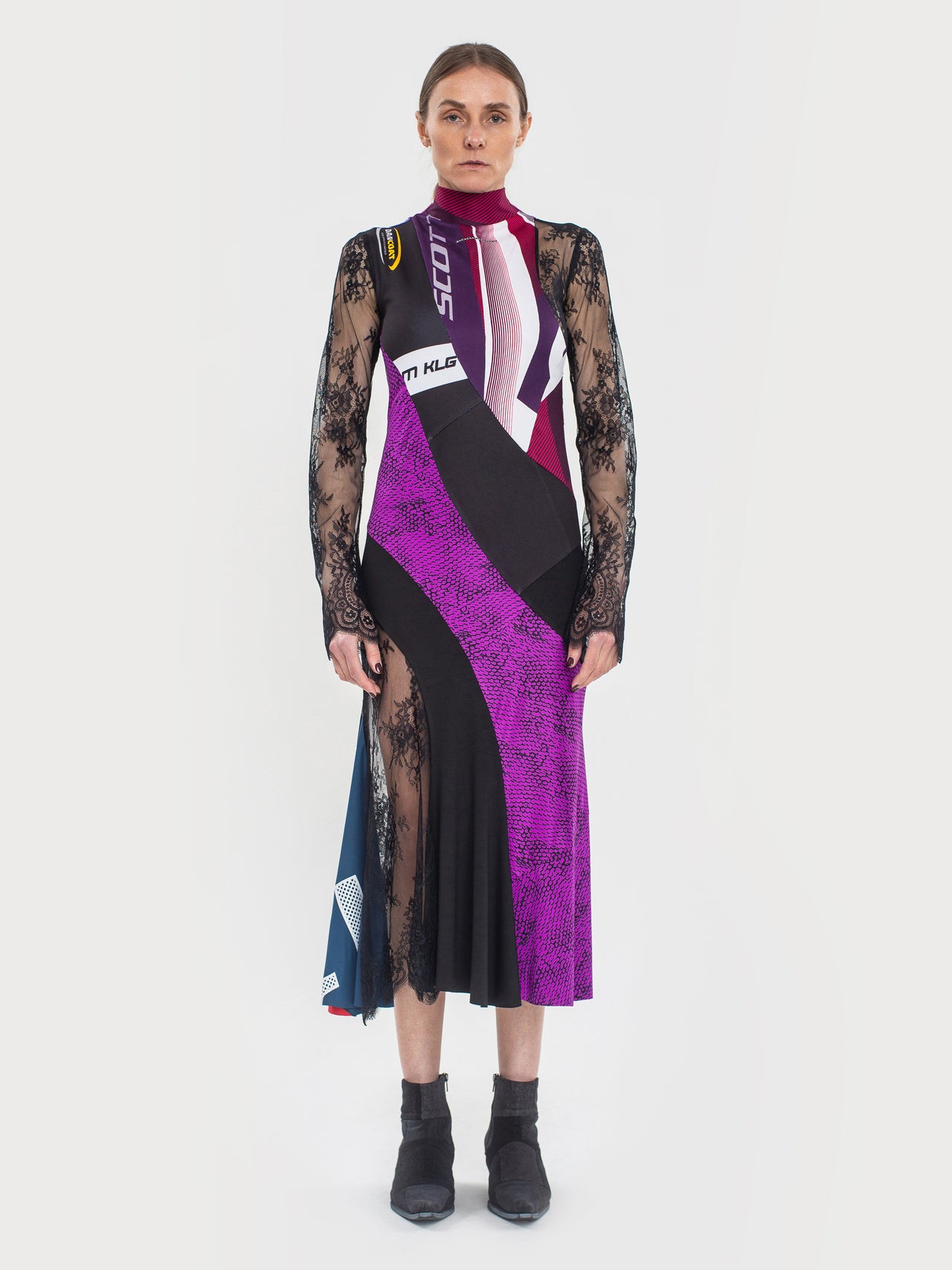 Reworked Sportwear Spiral Midi Dress