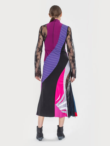 Reworked Sportwear Spiral Midi Dress