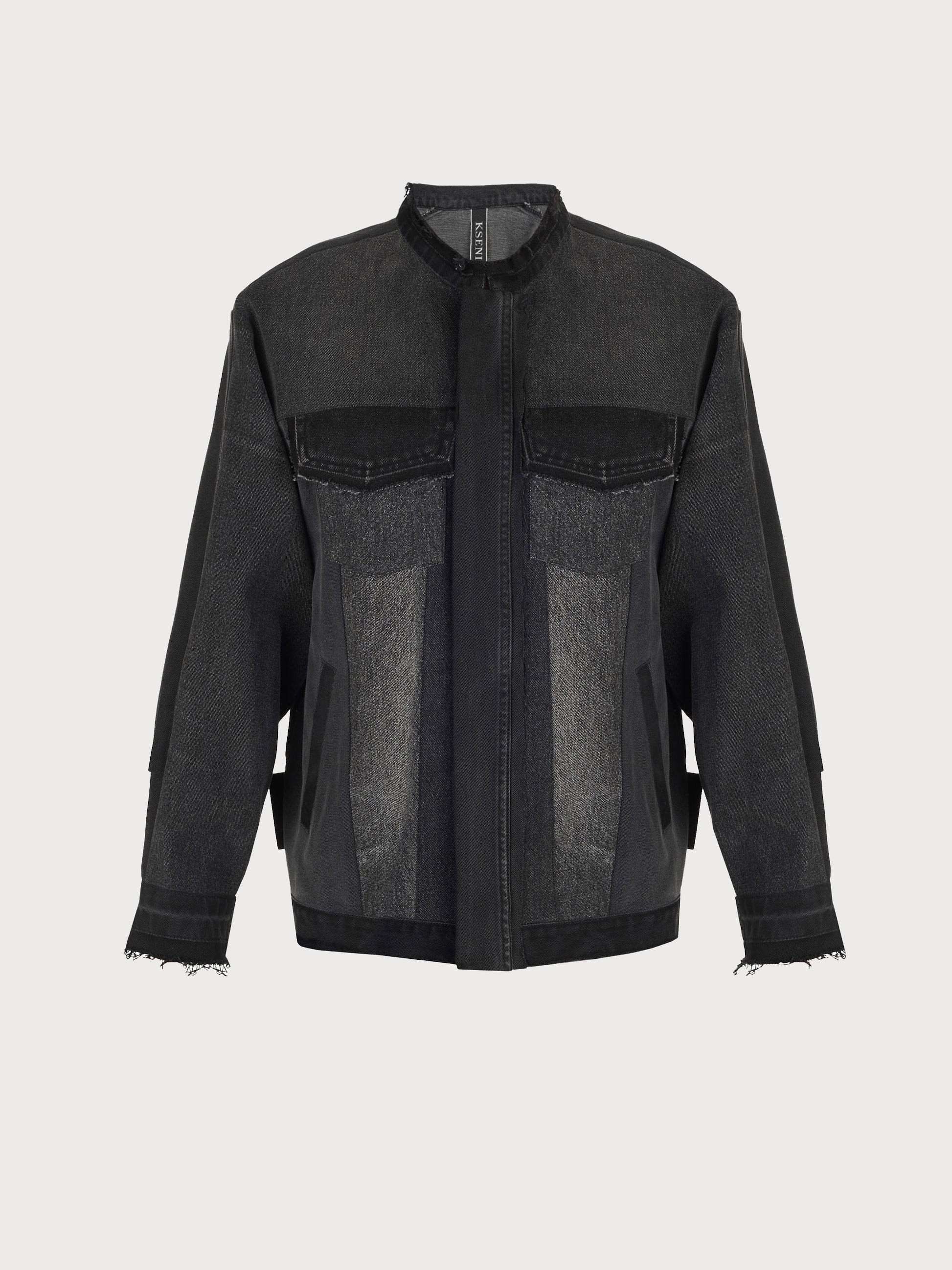 Buy Reworked Denim Jacket – Outerwear by Ksenia Schnaider | Ethical & Sustainable Fashion