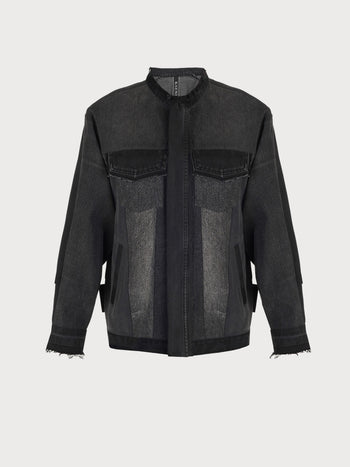 Buy Reworked Denim Jacket – Outerwear by Ksenia Schnaider | Ethical & Sustainable Fashion