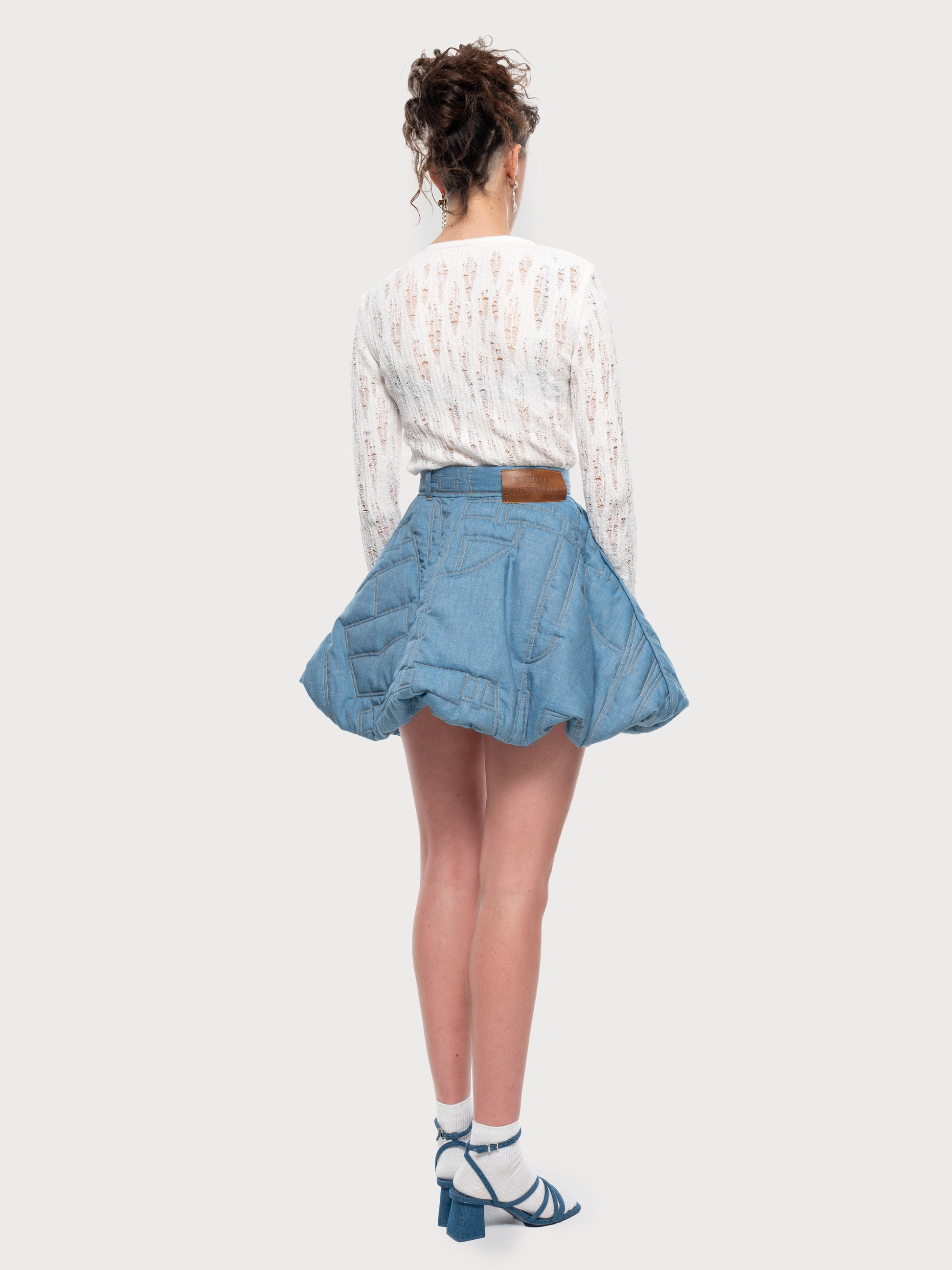 Buy Distressed Knitted Long Sleeve Sweater – Tops by Ksenia Schnaider | Ethical & Sustainable Fashion