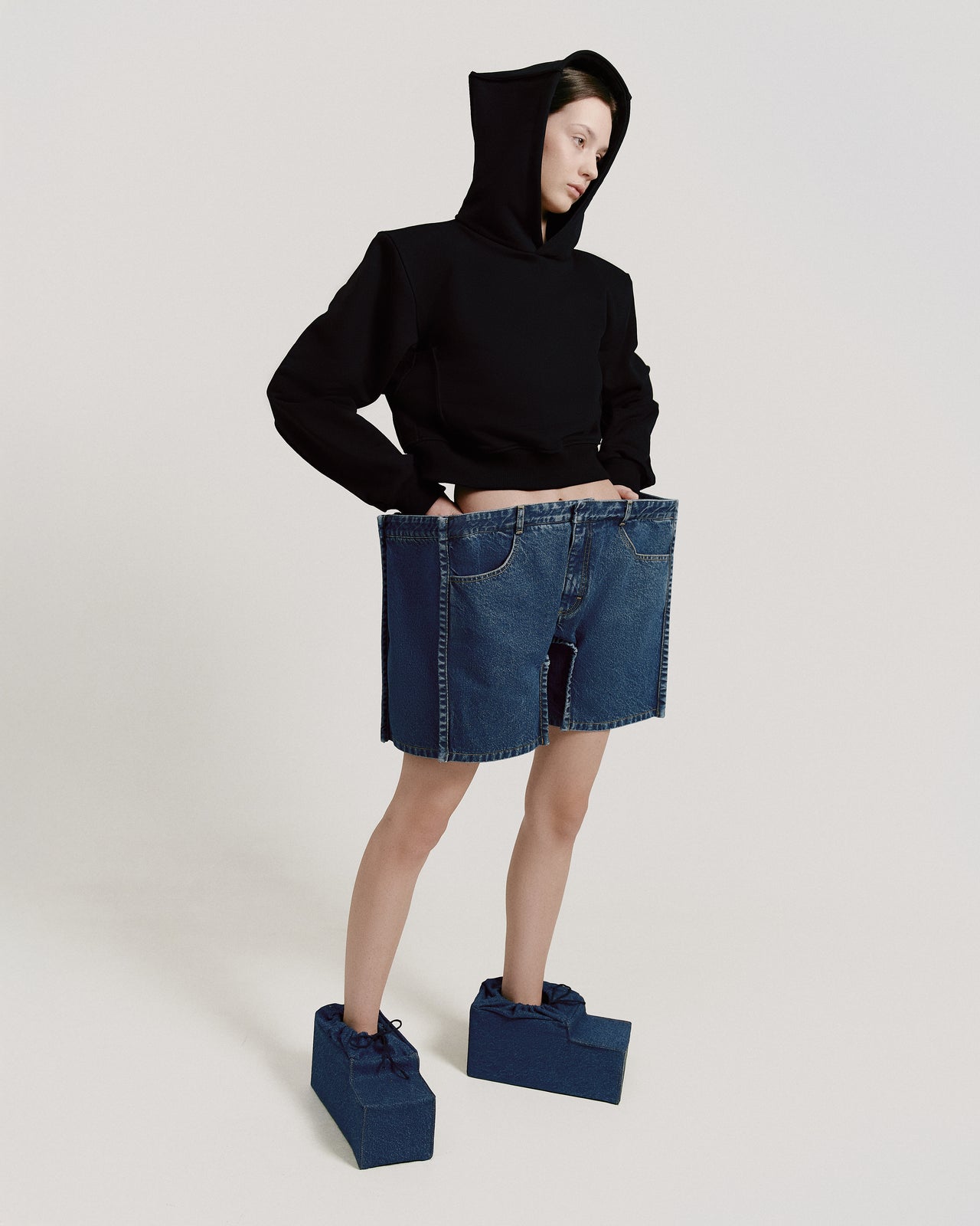 Buy Voluminous Square Shorts – by Ksenia Schnaider | Ethical & Sustainable Fashion