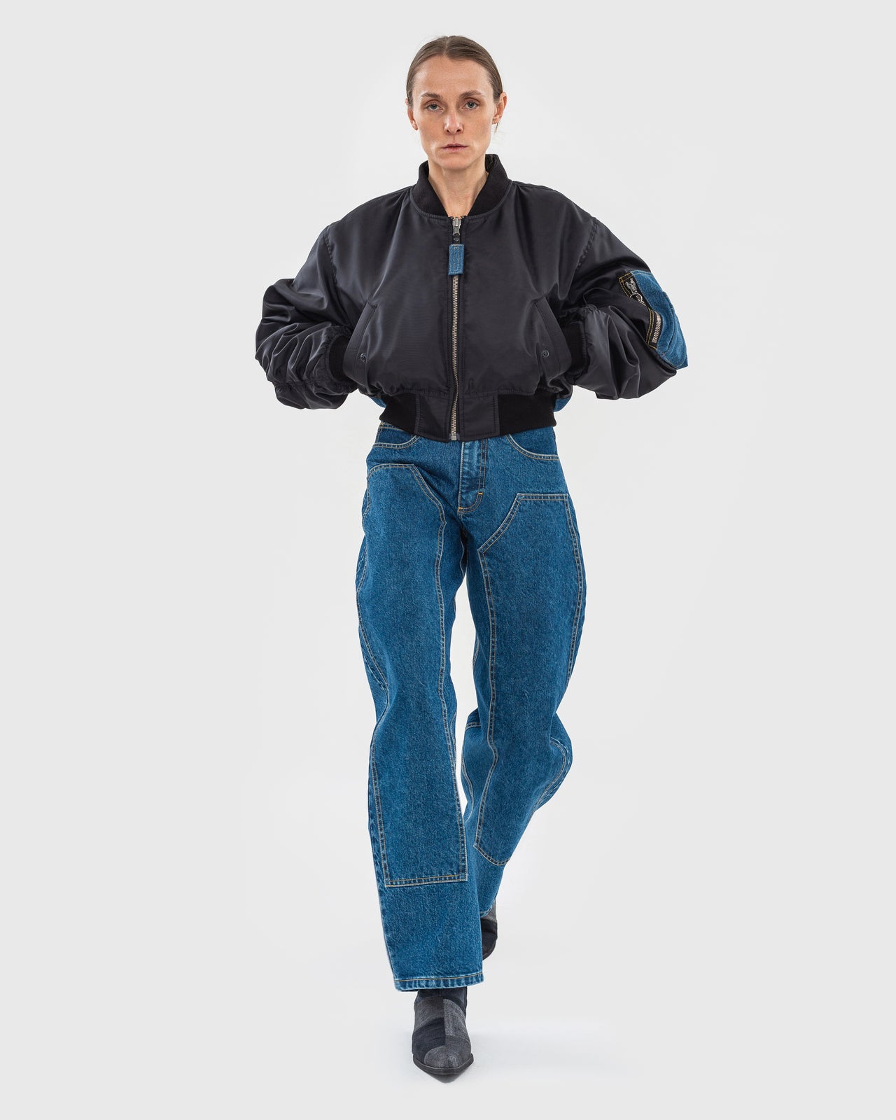 Hybrid Denim Bomber