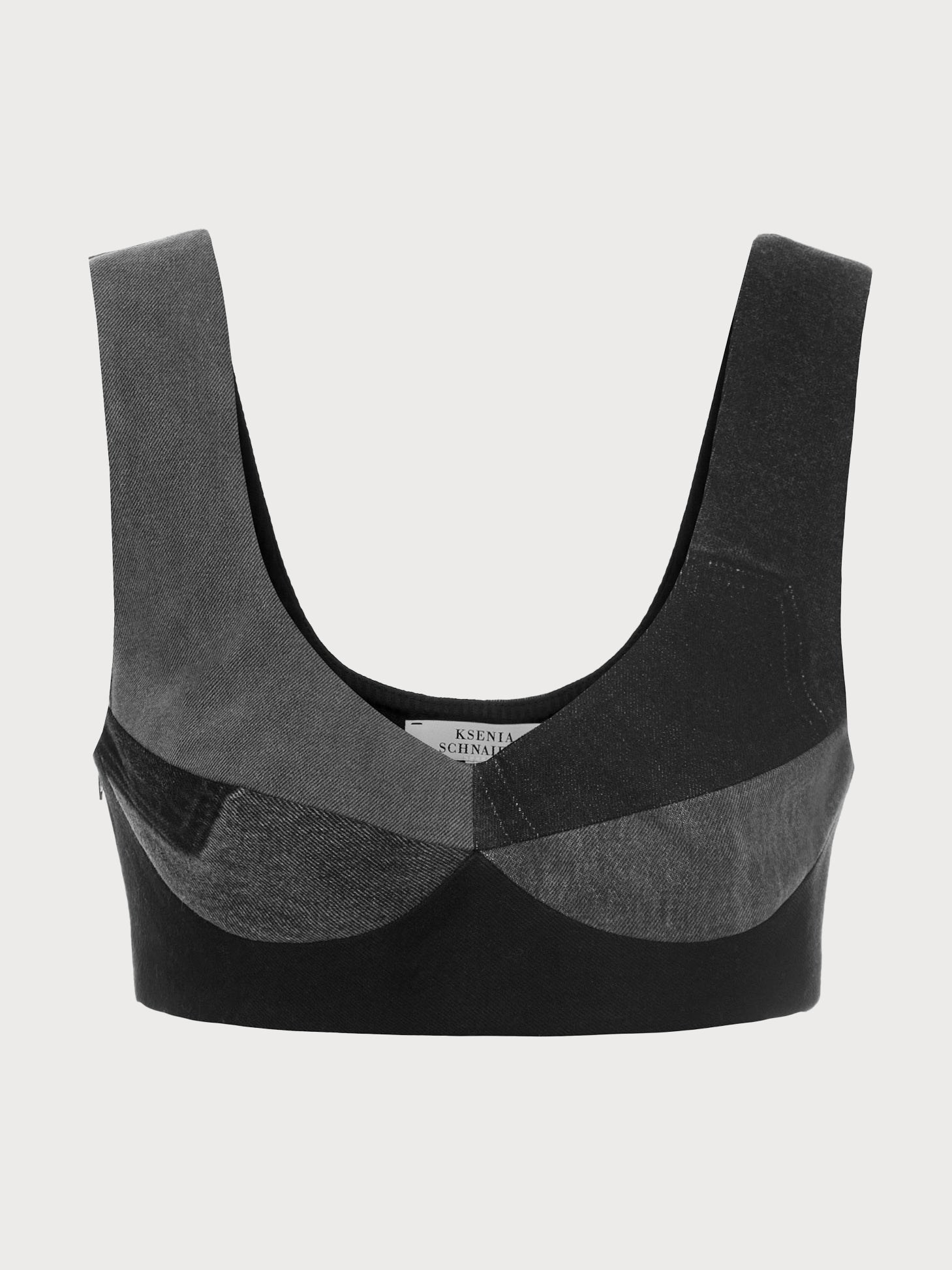 Buy Reworked Corsetted Denim Top – Tops by Ksenia Schnaider | Ethical & Sustainable Fashion