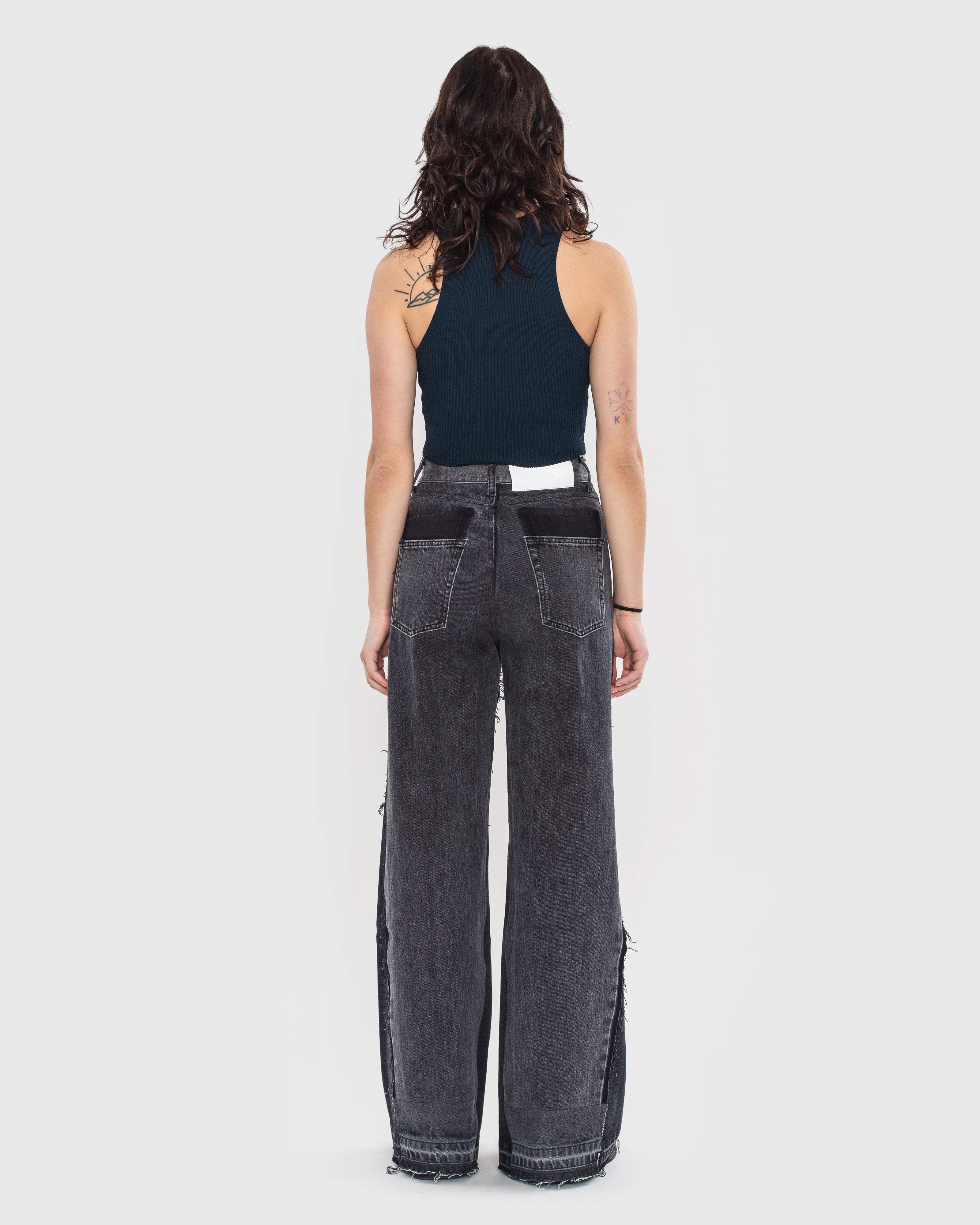 Reworked Patchwork Wide Jeans - KSENIASCHNAIDER