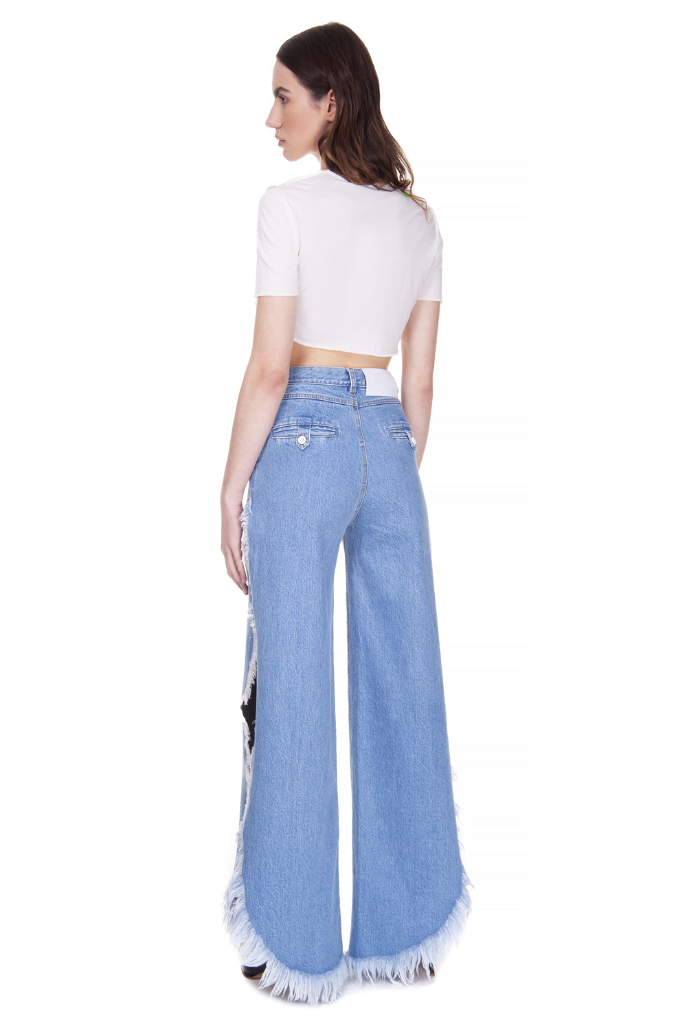 Wide Fringed Jeans image