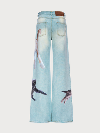 Buy Cats Jeans – Bottoms by Ksenia Schnaider | Ethical & Sustainable Fashion