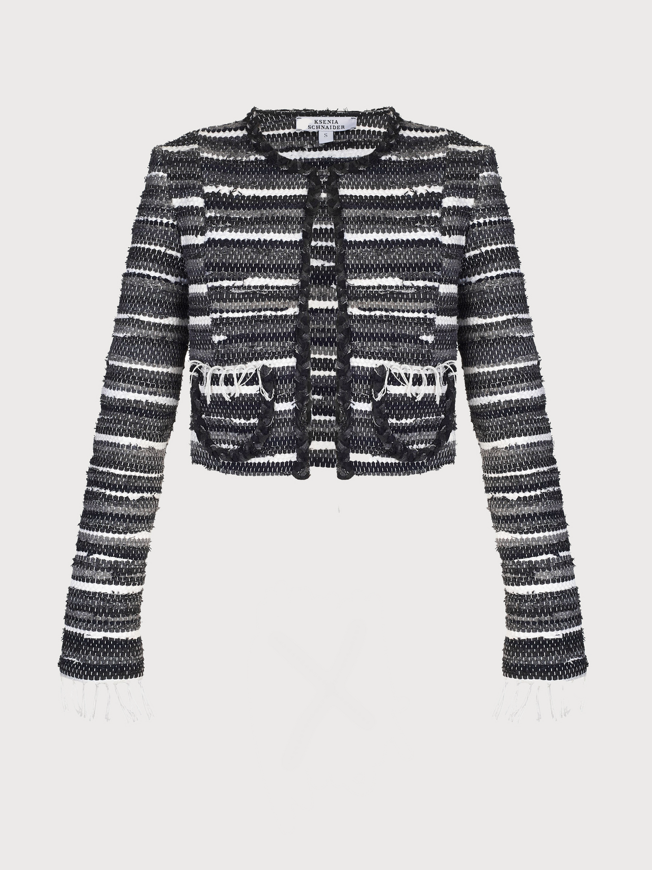 Buy Zero-Waste Jacket in Rug Technique – Outerwear by Ksenia Schnaider | Ethical & Sustainable Fashion