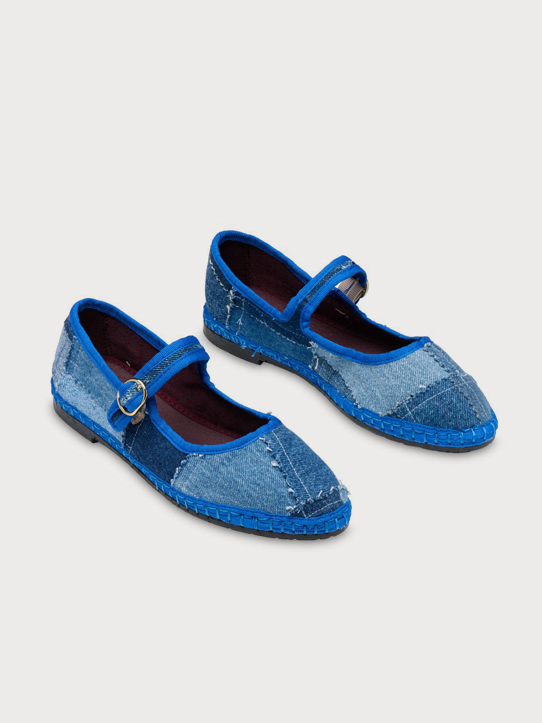 Buy Patchwork Mary Jane Flats – Accessories by Ksenia Schnaider | Ethical & Sustainable Fashion