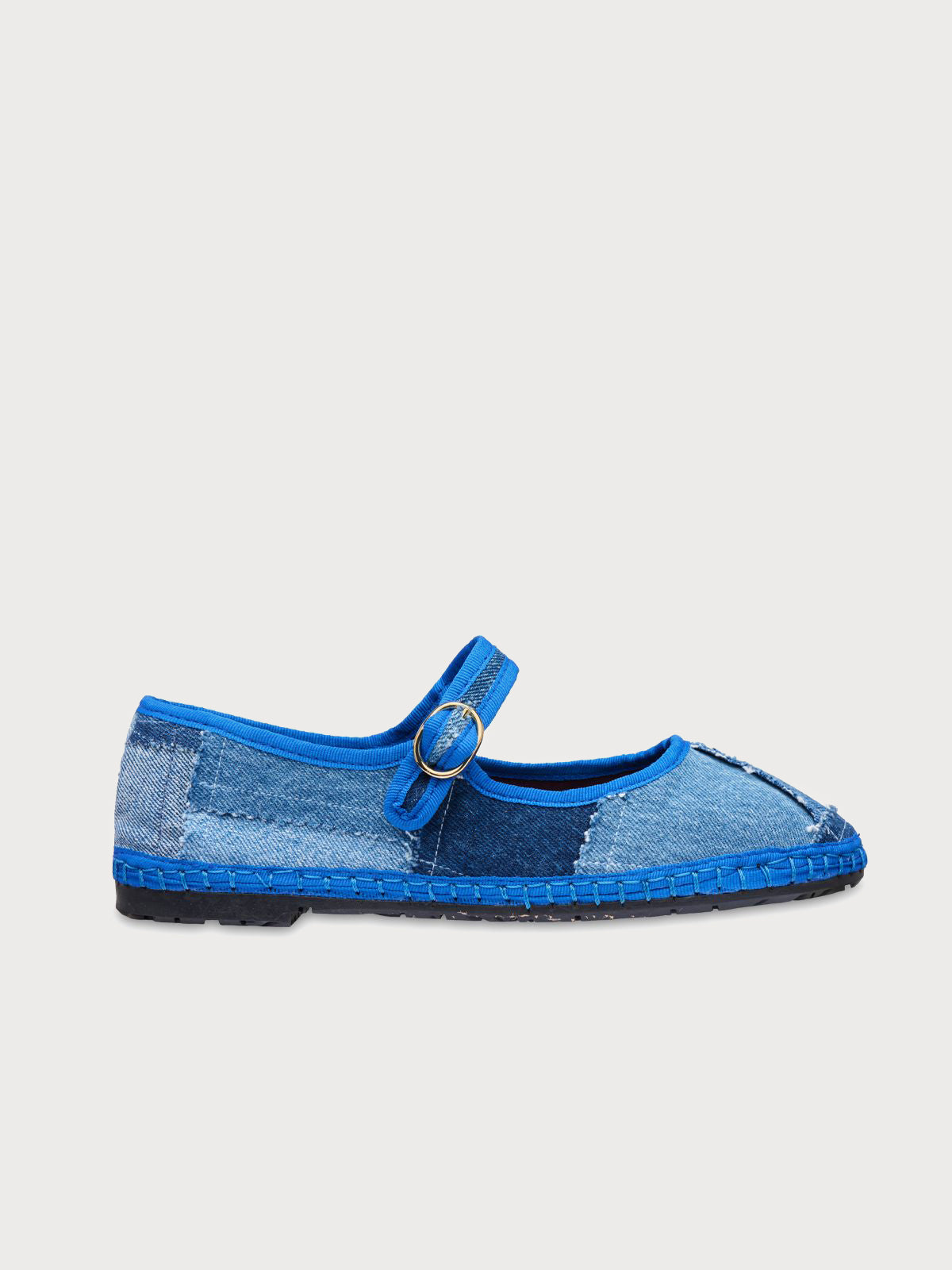 Buy Patchwork Mary Jane Flats – Accessories by Ksenia Schnaider | Ethical & Sustainable Fashion