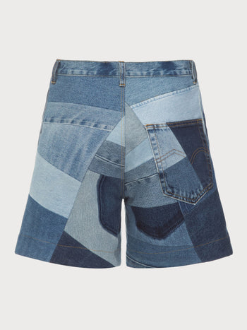Buy Patchwork Shorts – Bottoms by Ksenia Schnaider | Ethical & Sustainable Fashion