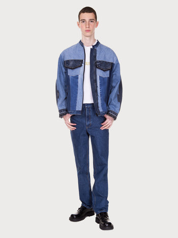 Buy Reworked Denim Jacket – Outerwear by Ksenia Schnaider | Ethical & Sustainable Fashion
