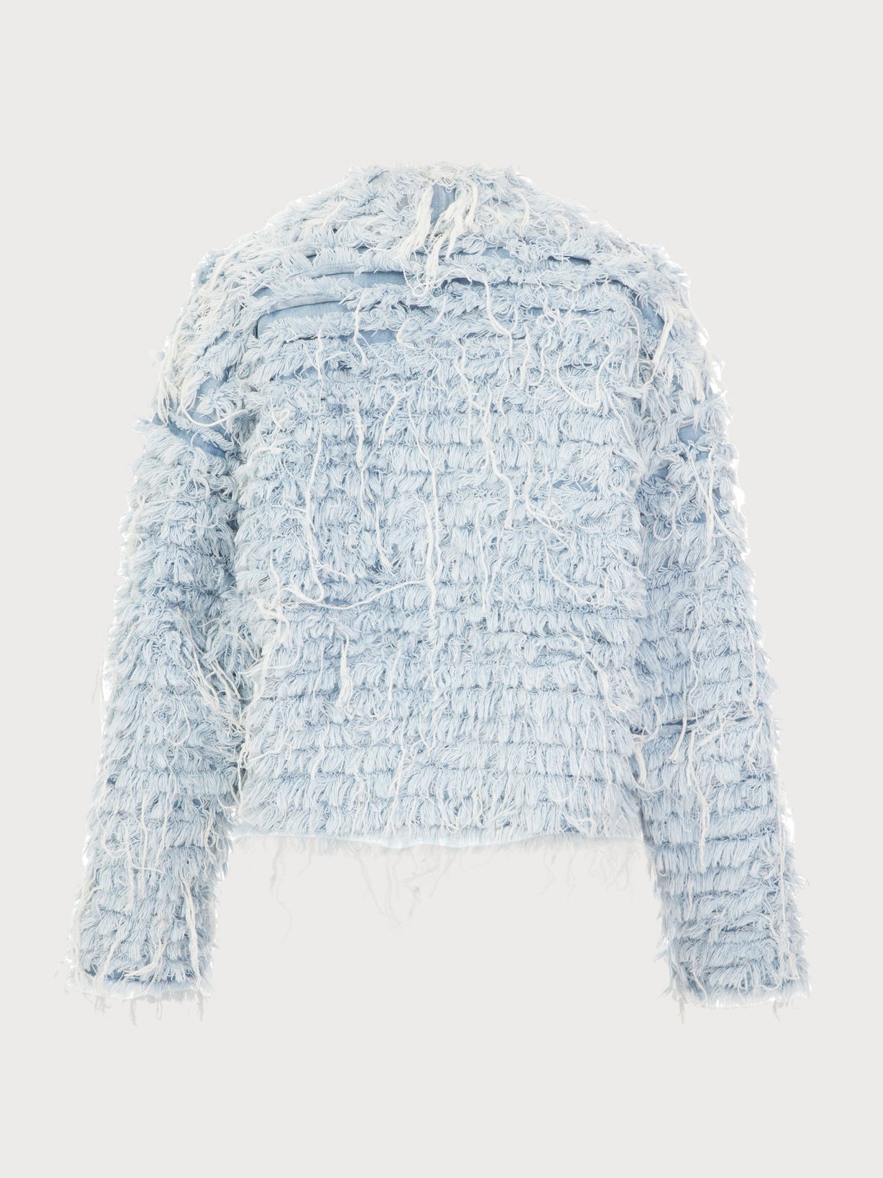 Buy Denim Fur Jacket – Outerwear by Ksenia Schnaider | Ethical & Sustainable Fashion