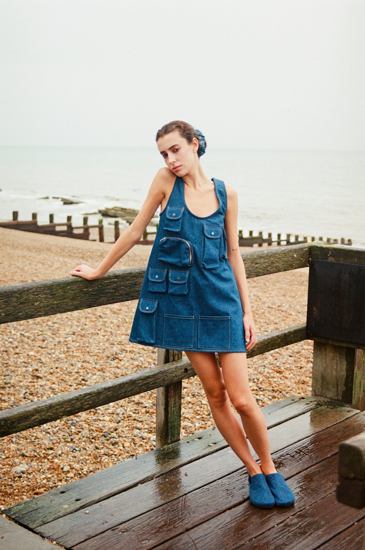 Buy Multipocket Utility Denim Dress – by Ksenia Schnaider | Ethical & Sustainable Fashion