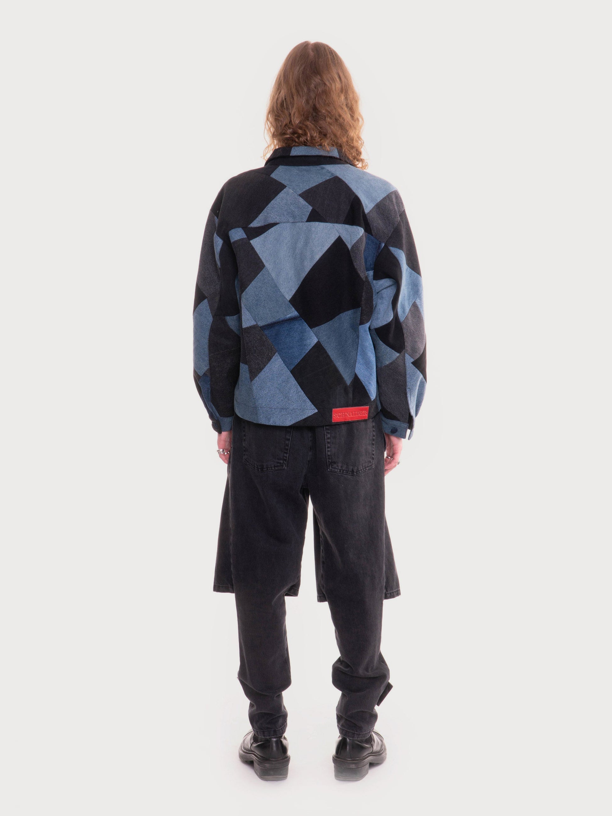 Buy Denim Patchwork Jacket – Outerwear by Ksenia Schnaider | Ethical & Sustainable Fashion