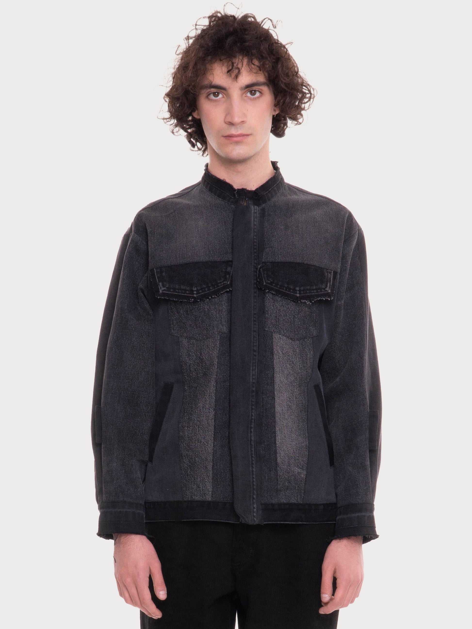 Buy Reworked Denim Jacket – Outerwear by Ksenia Schnaider | Ethical & Sustainable Fashion