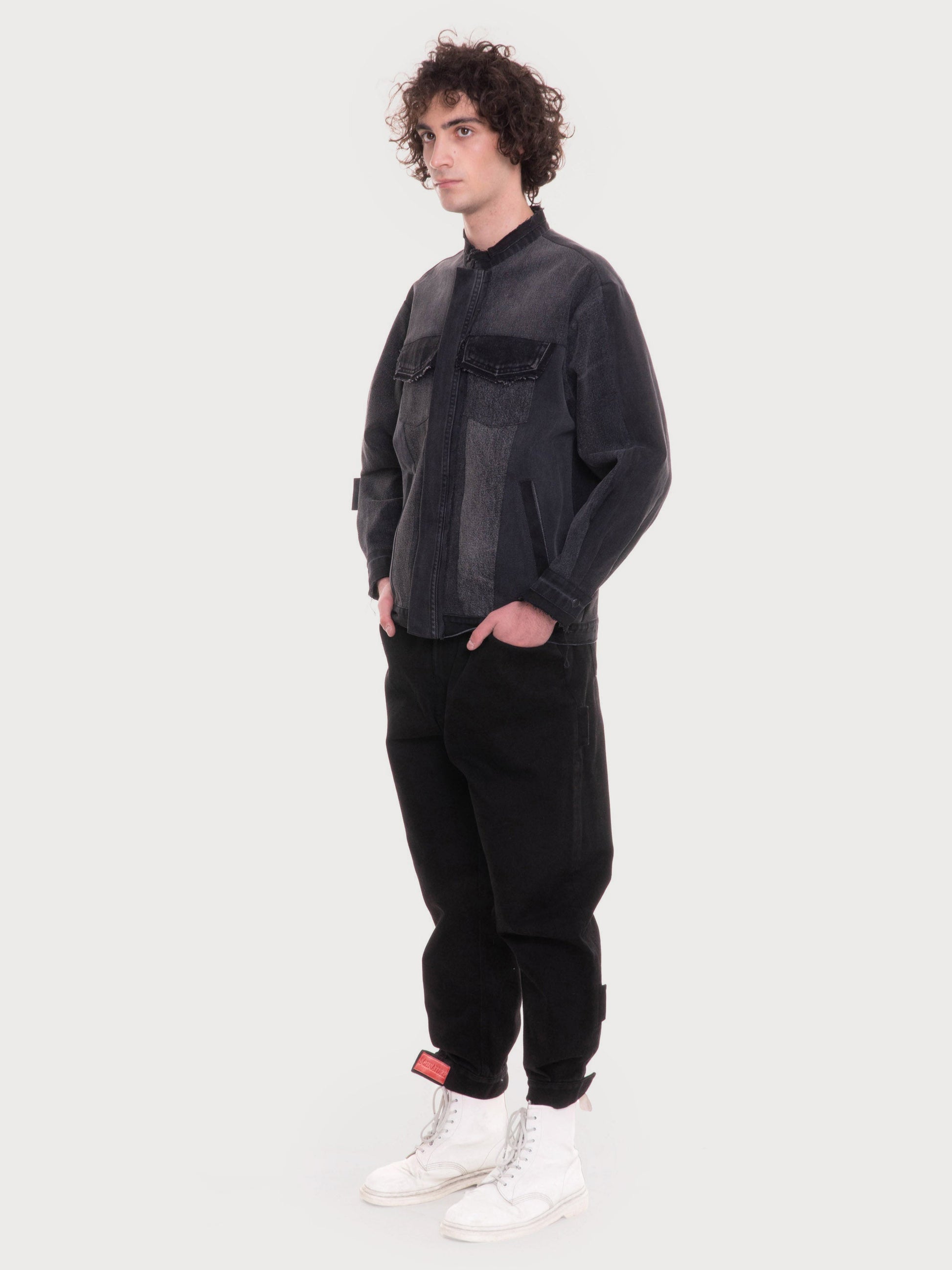 Buy Reworked Denim Jacket – Outerwear by Ksenia Schnaider | Ethical & Sustainable Fashion