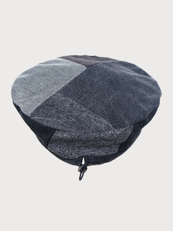 Buy Reworked Mixed Black Beret – Accessories by Ksenia Schnaider | Ethical & Sustainable Fashion