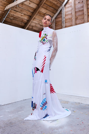 Buy Reworked Sportwear Spiral Dress – Dresses by Ksenia Schnaider | Ethical & Sustainable Fashion