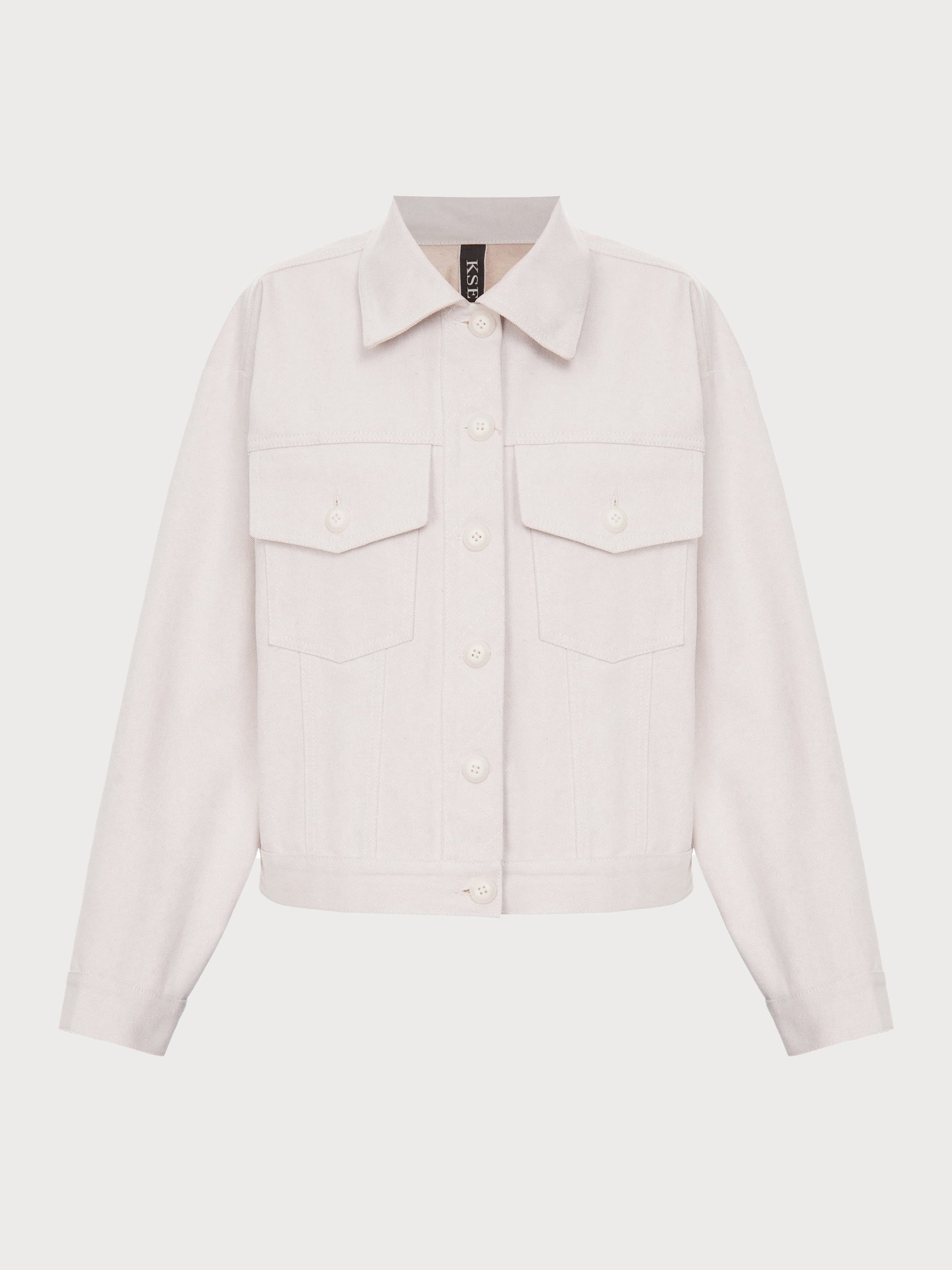 Buy Denim Uniform Jacket – Tops by Ksenia Schnaider | Ethical & Sustainable Fashion