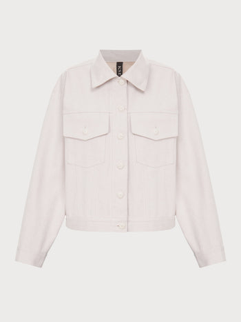 Buy Denim Uniform Jacket – Tops by Ksenia Schnaider | Ethical & Sustainable Fashion