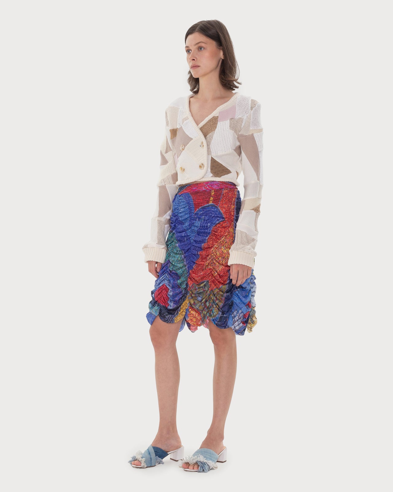 Buy 90’s Patchwork Cardigan – Tops by Ksenia Schnaider | Ethical & Sustainable Fashion