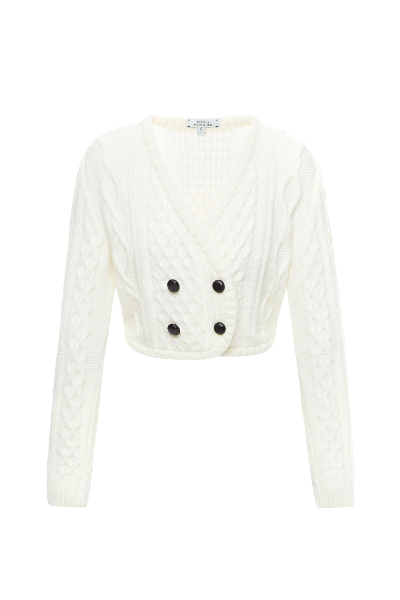 Double-Brested Knit Cardigan image