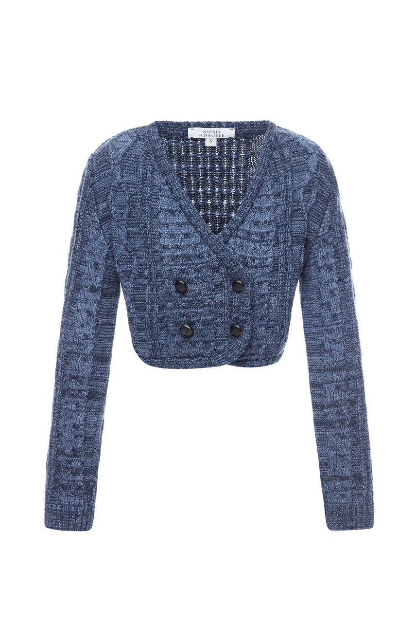 Double-Brested Knit Cardigan image
