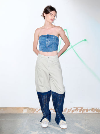 Ex-Jeans Top on Zipper
