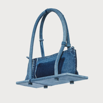 Buy Denim Platform Bag – Accessories by Ksenia Schnaider | Ethical & Sustainable Fashion