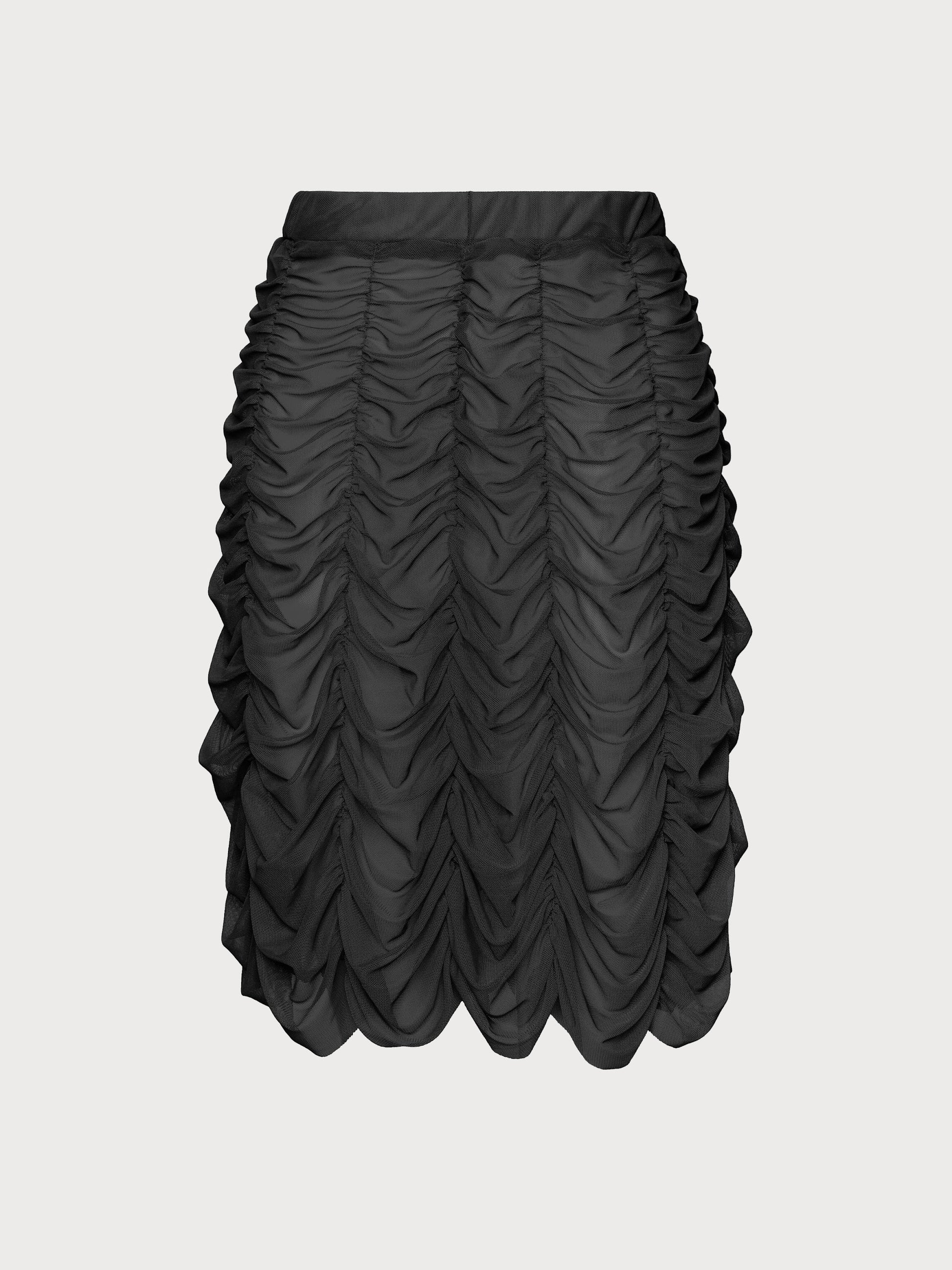 Buy Mesh Drape Skirt – Bottoms by Ksenia Schnaider | Ethical & Sustainable Fashion
