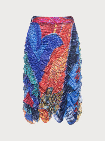 Draped Mosaic Skirt