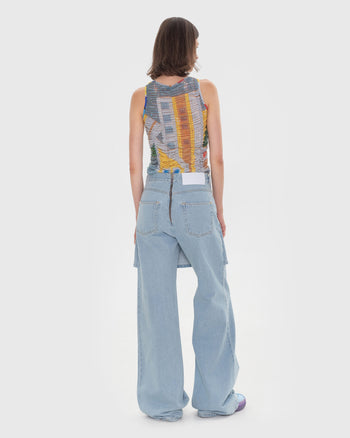 Draped Mosaic Tank Top