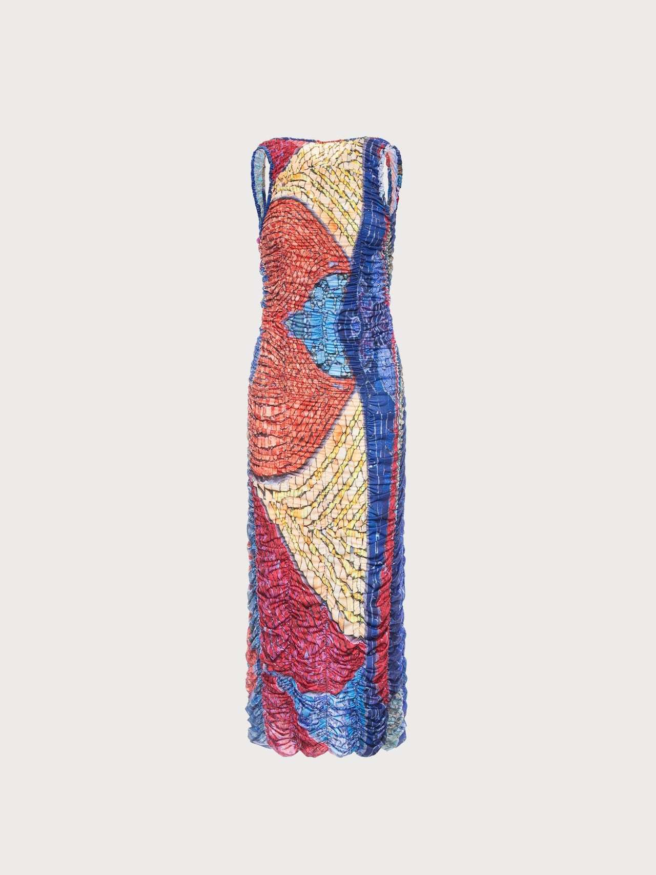Buy Draped Mosaic Mesh Sleeveless Maxi Dress – Dresses by Ksenia Schnaider | Ethical & Sustainable Fashion
