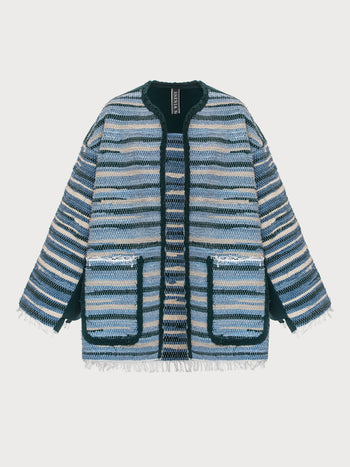 Buy Hand-crafted Zero Waste Poncho (Template Test) – Outerwear by Ksenia Schnaider | Ethical & Sustainable Fashion
