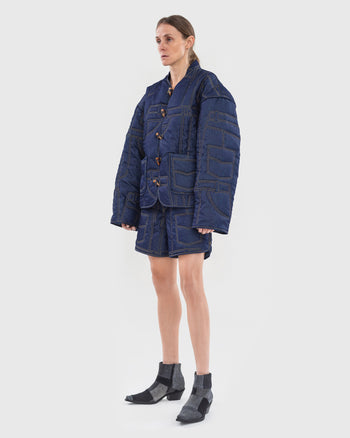 Quilted Denim Jacket