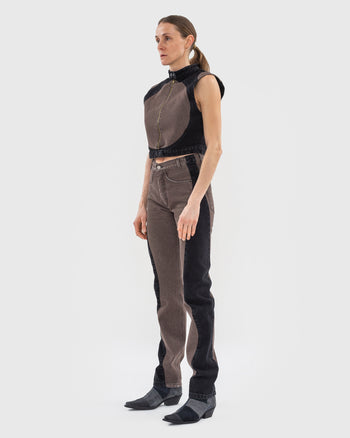 Cropped Wavy Vest