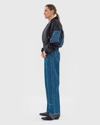 Hybrid Denim Bomber
