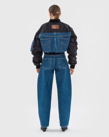Hybrid Denim Bomber