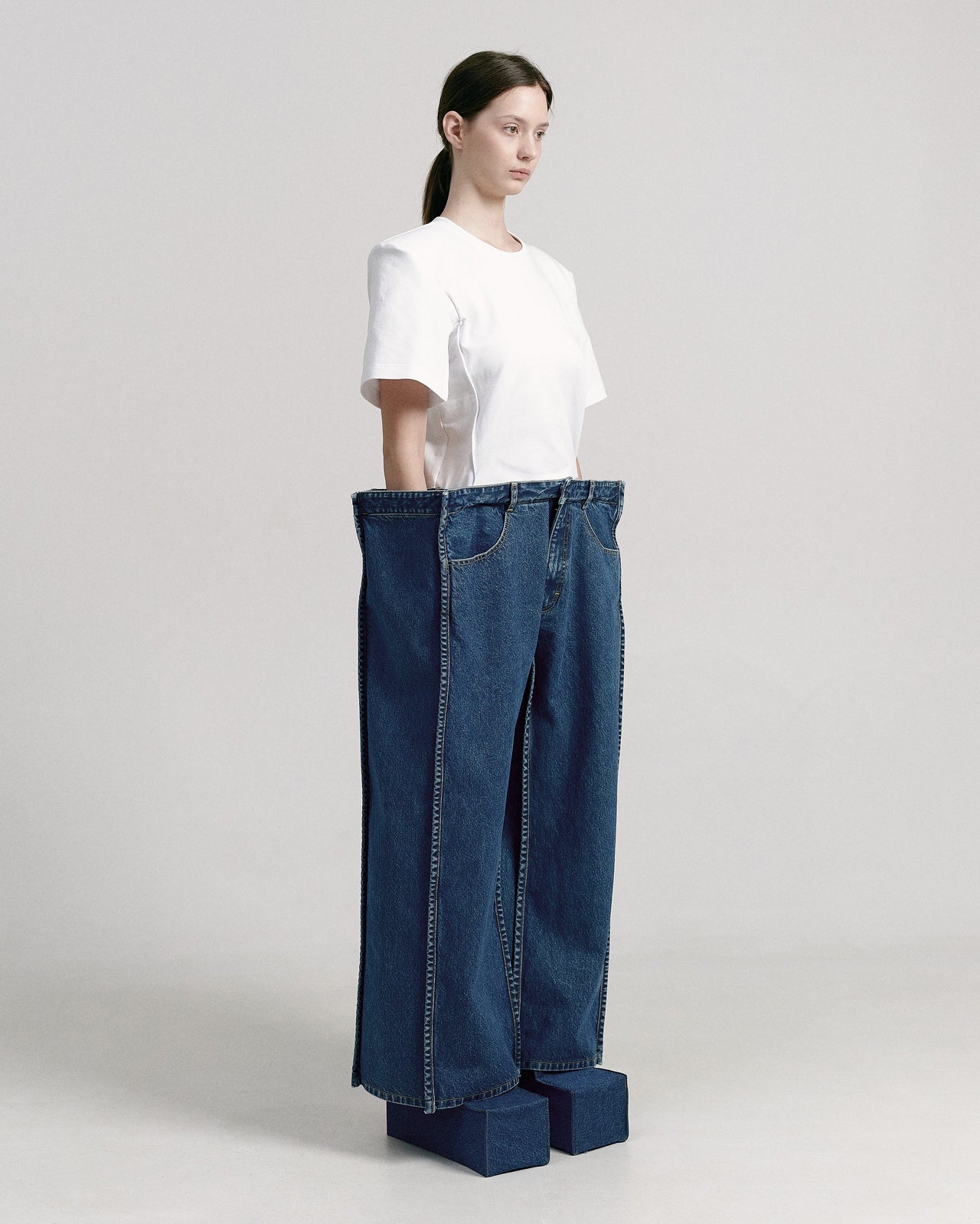 Buy Voluminous Square Jeans – by Ksenia Schnaider | Ethical & Sustainable Fashion
