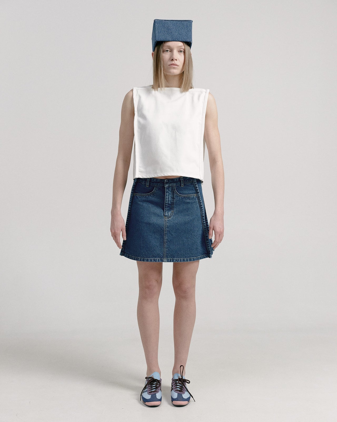 Buy Mini Trapeze Skirt – by Ksenia Schnaider | Ethical & Sustainable Fashion