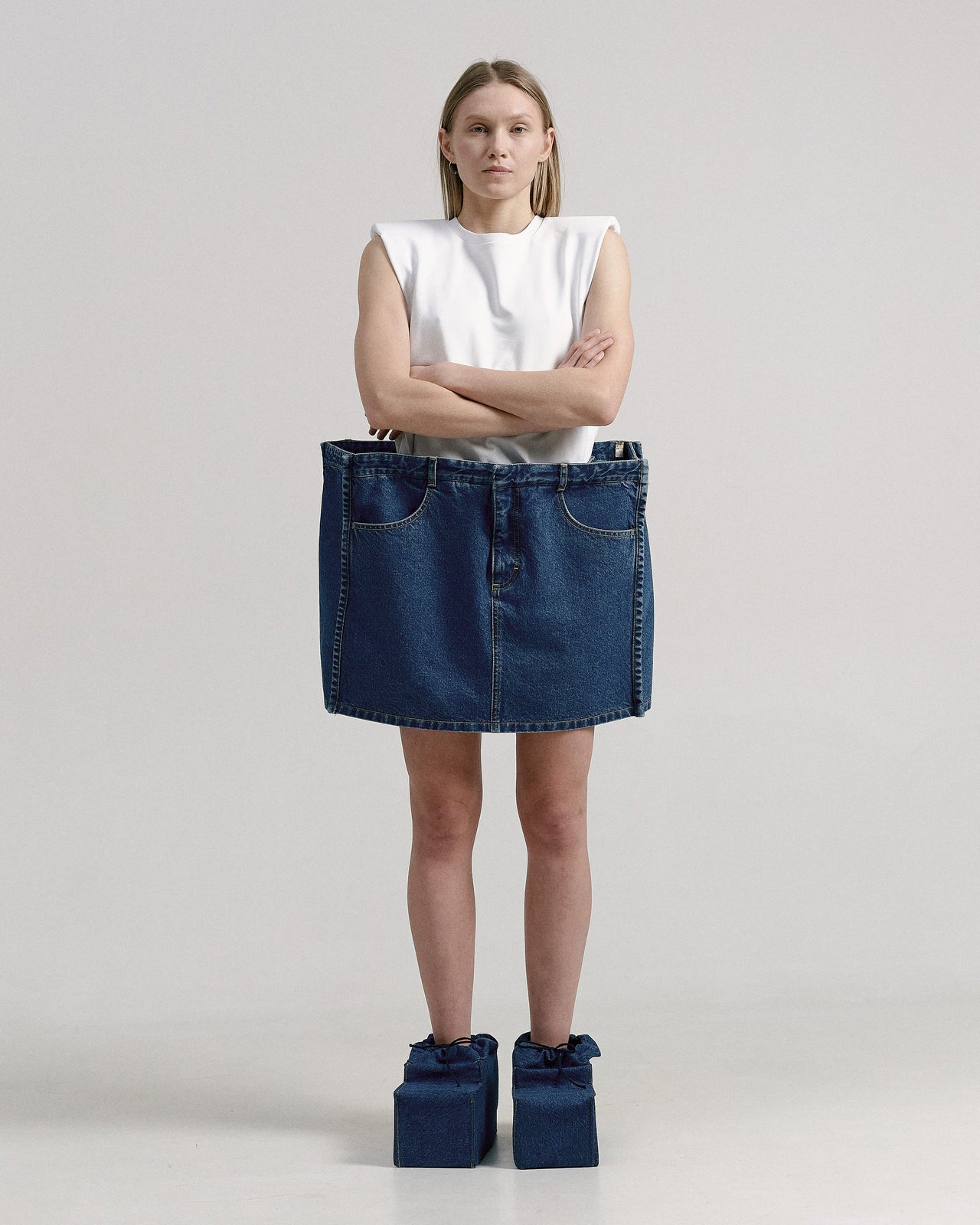 Buy Voluminous Square Skirt – by Ksenia Schnaider | Ethical & Sustainable Fashion
