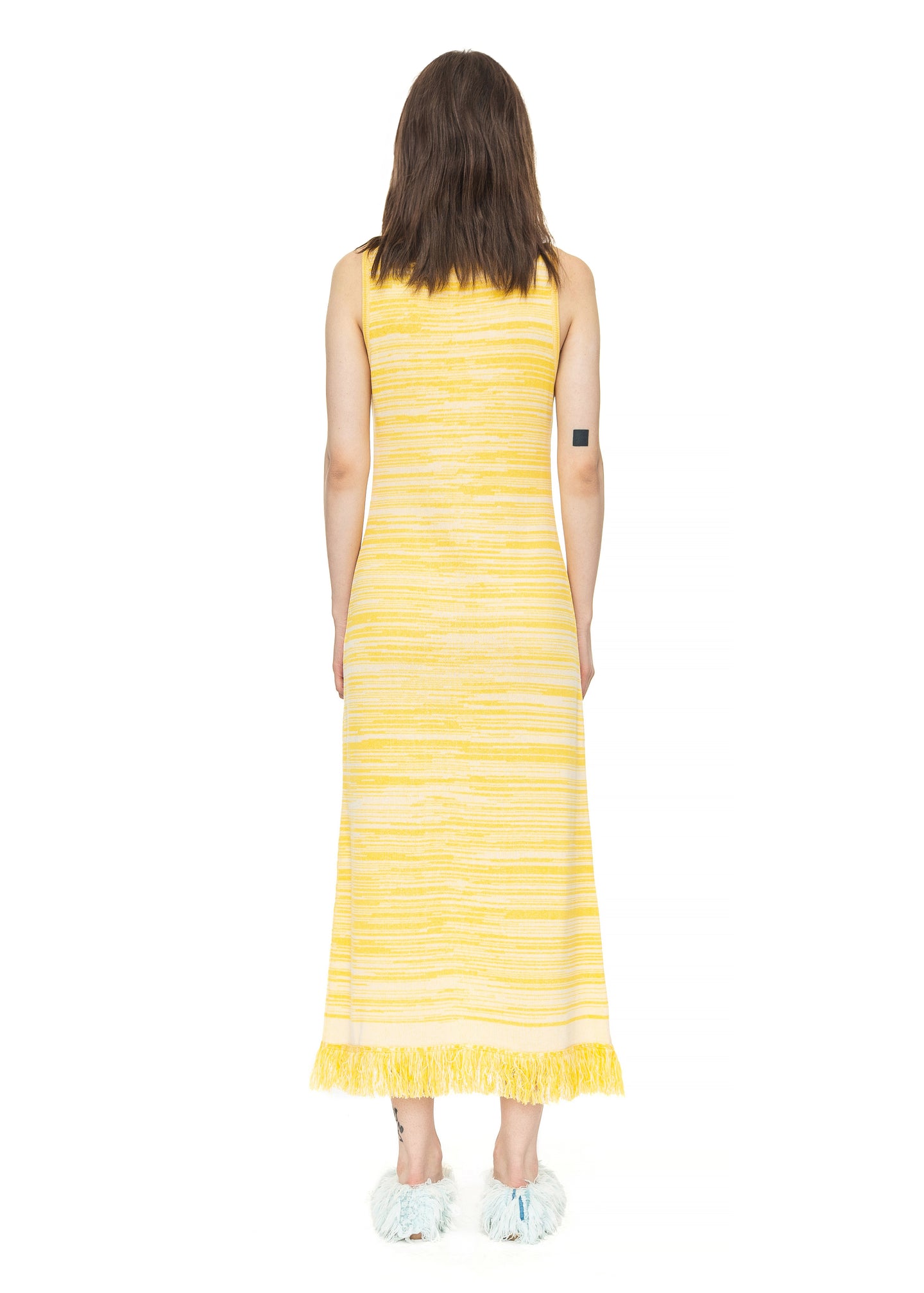 Yellow Knitted Dress image