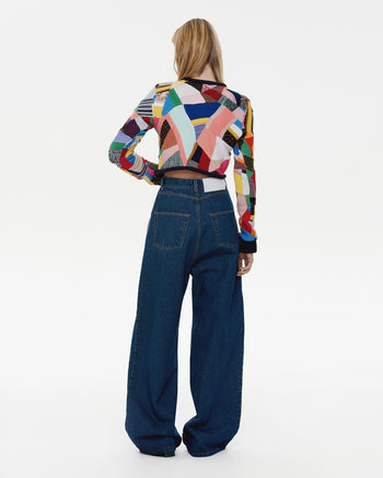 Buy 90's Patchwork Cardigan – Tops by Ksenia Schnaider | Ethical & Sustainable Fashion