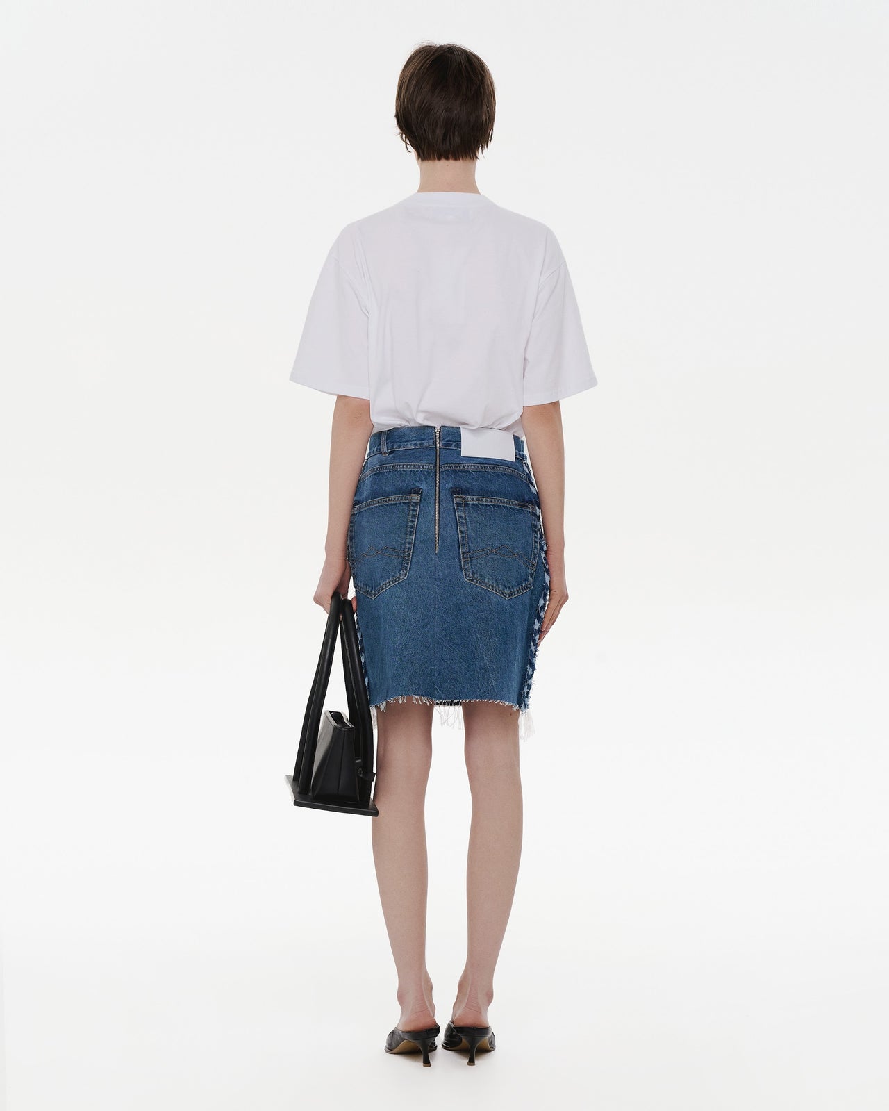 Buy Zero-Waste Skirt in Rug Technique – Bottoms by Ksenia Schnaider | Ethical & Sustainable Fashion