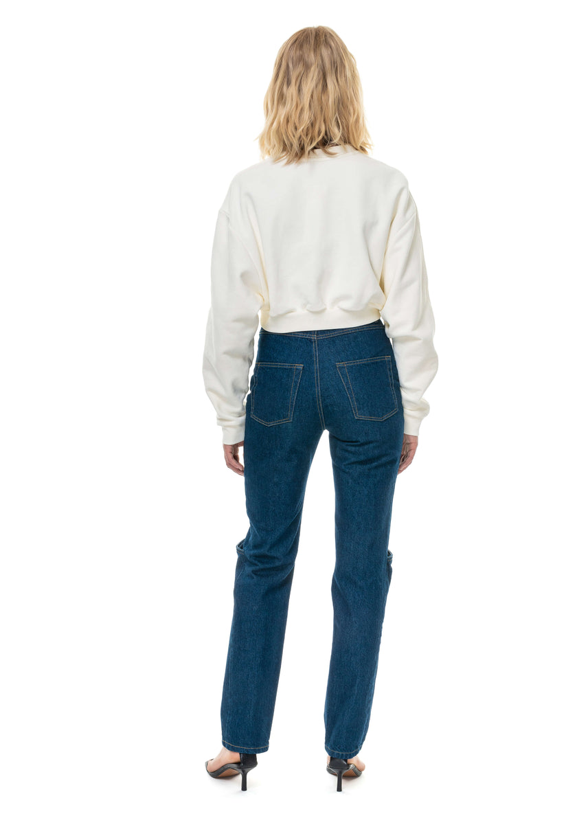 Jeans With Open Knee image