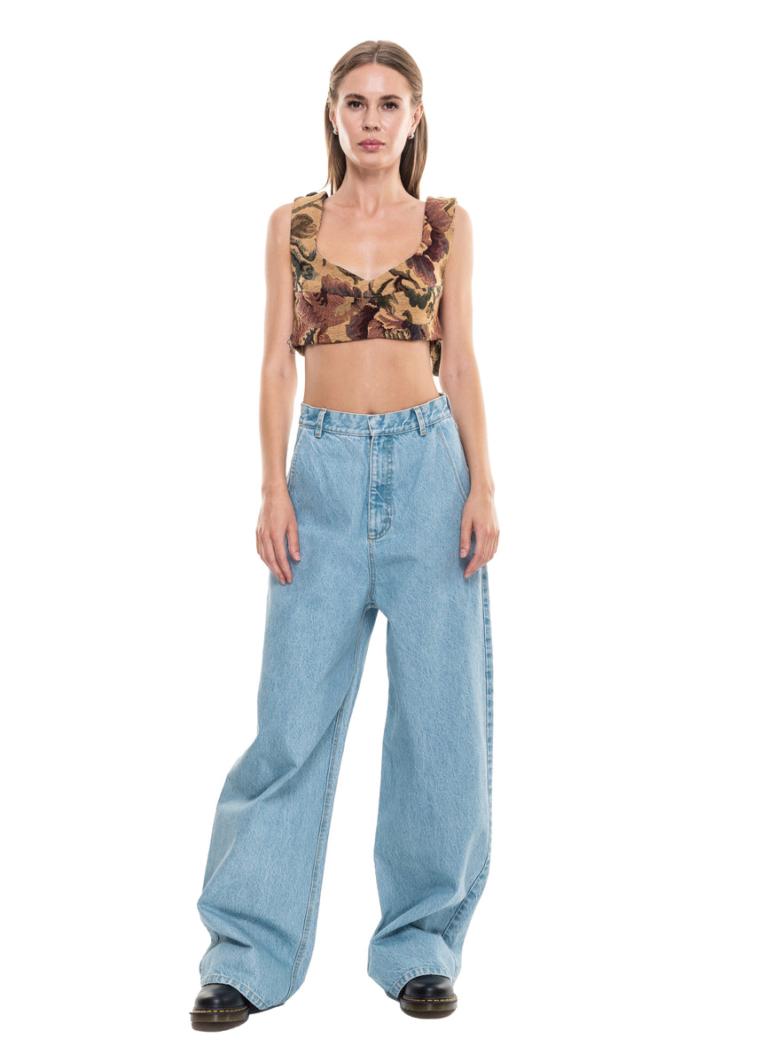 Low Rise Wide Jeans image