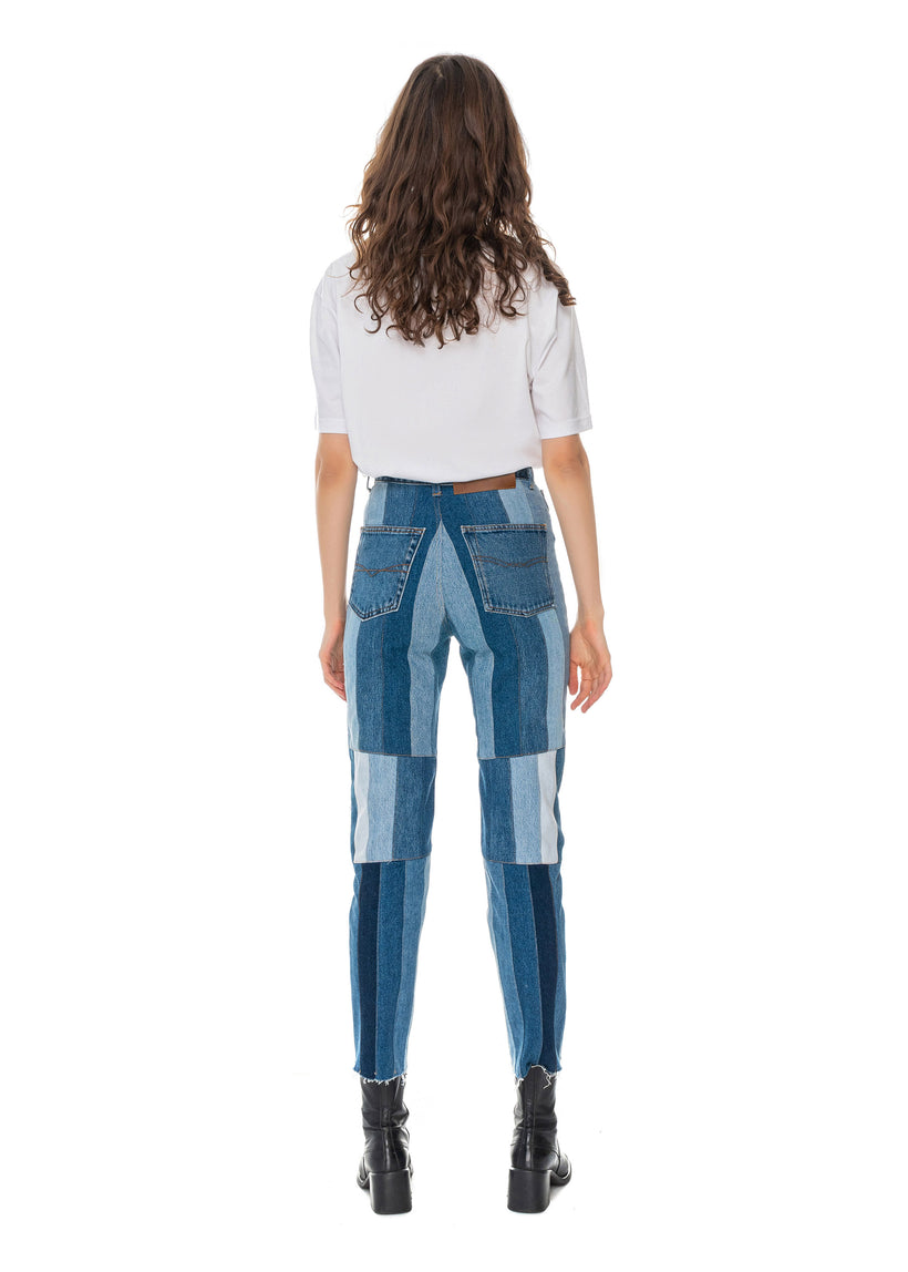 Reworked Striped Jeans image